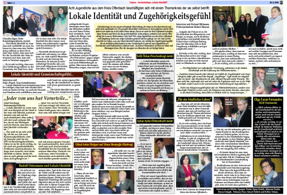 Sonderbeilage Toplum Zeitung: "Lokale Identität"