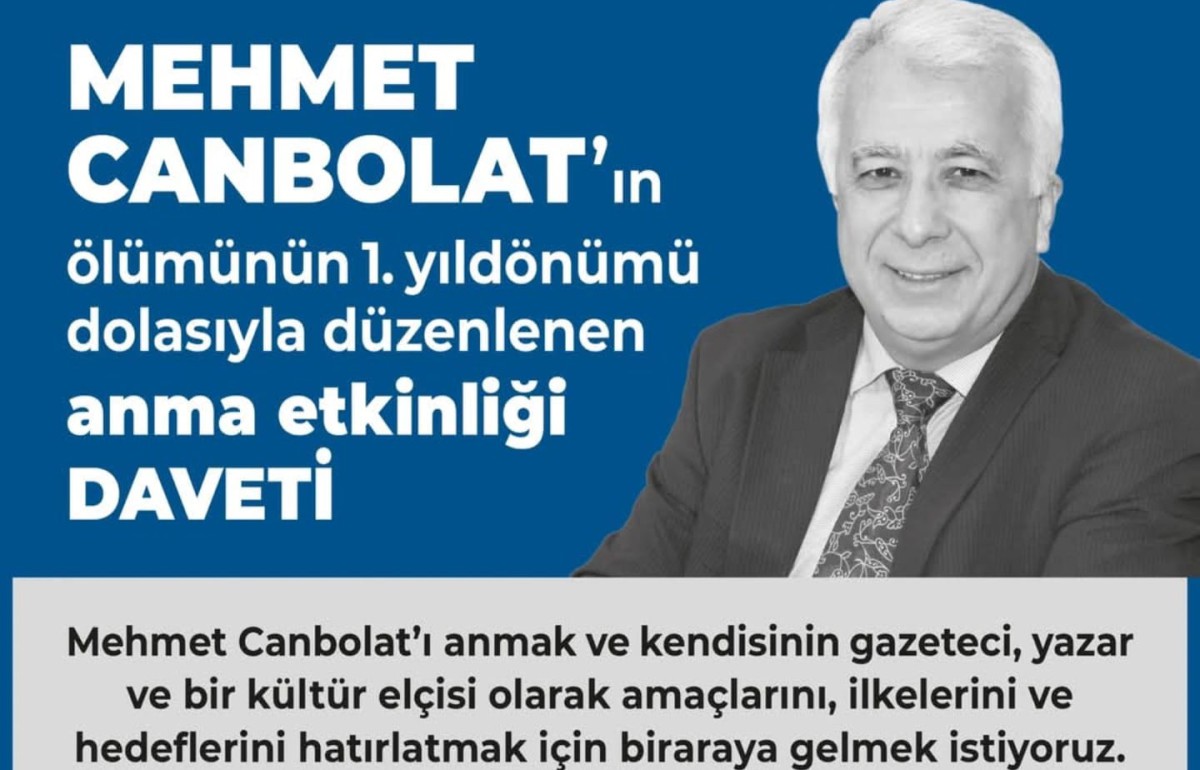 Mehmet Canbolat'ı Anma Etkinliğine Davet