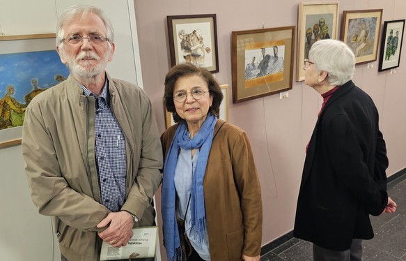 Yeşim ve Ömer Yaprakkıran’ın resimleri Neu-İsenburg GRUPPE 75 sergisinde